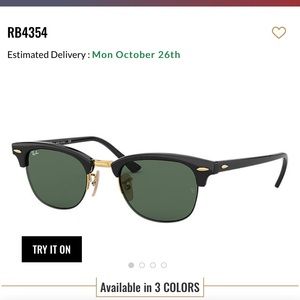 Vintage Ray-Ban Clubmaster style